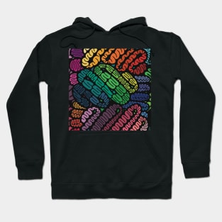 Bright Colorful Rainbow Swirlers Hoodie